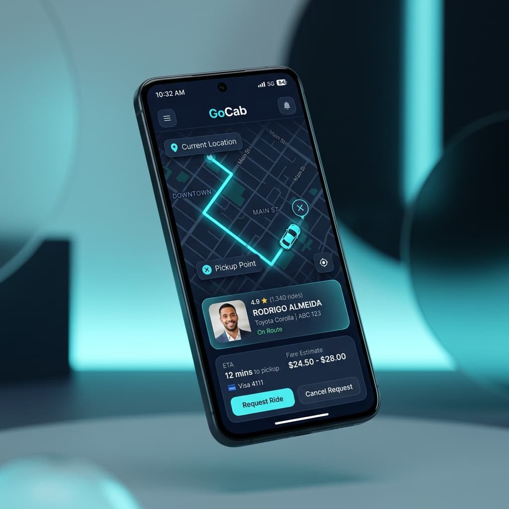 Interfaz de la App Móvil GearMóvil